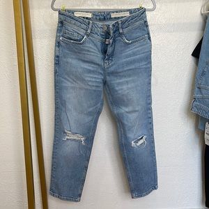 NWOT Anthropologie Pilcro and Letterpress High rise slim jeans 28 petite